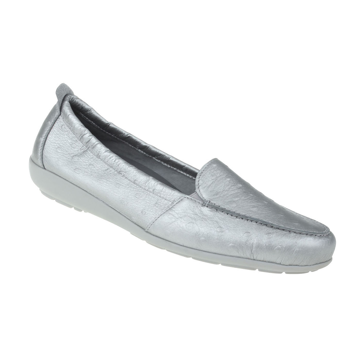 Natural Feet Mokassin Aurelia silber Weite H
