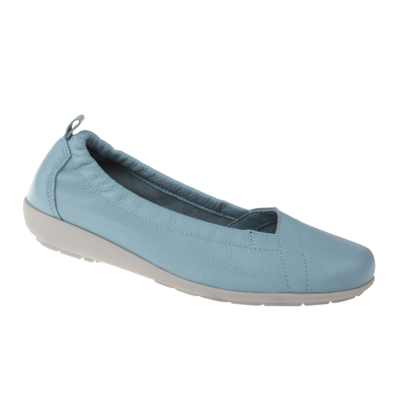 Ballerina Polina aus Hirschleder in Blau