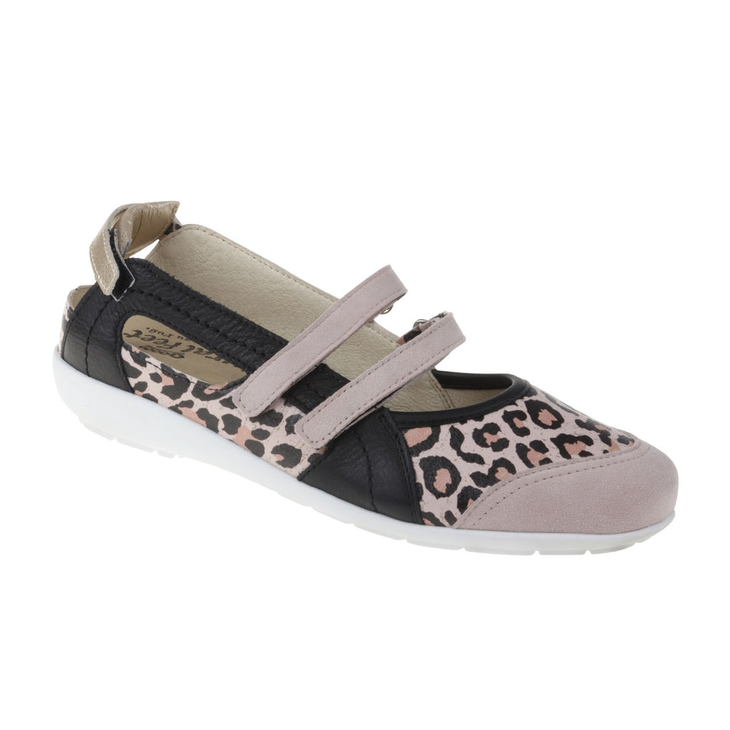 Mary Jane Jackie aus Leder in Animal-Optik