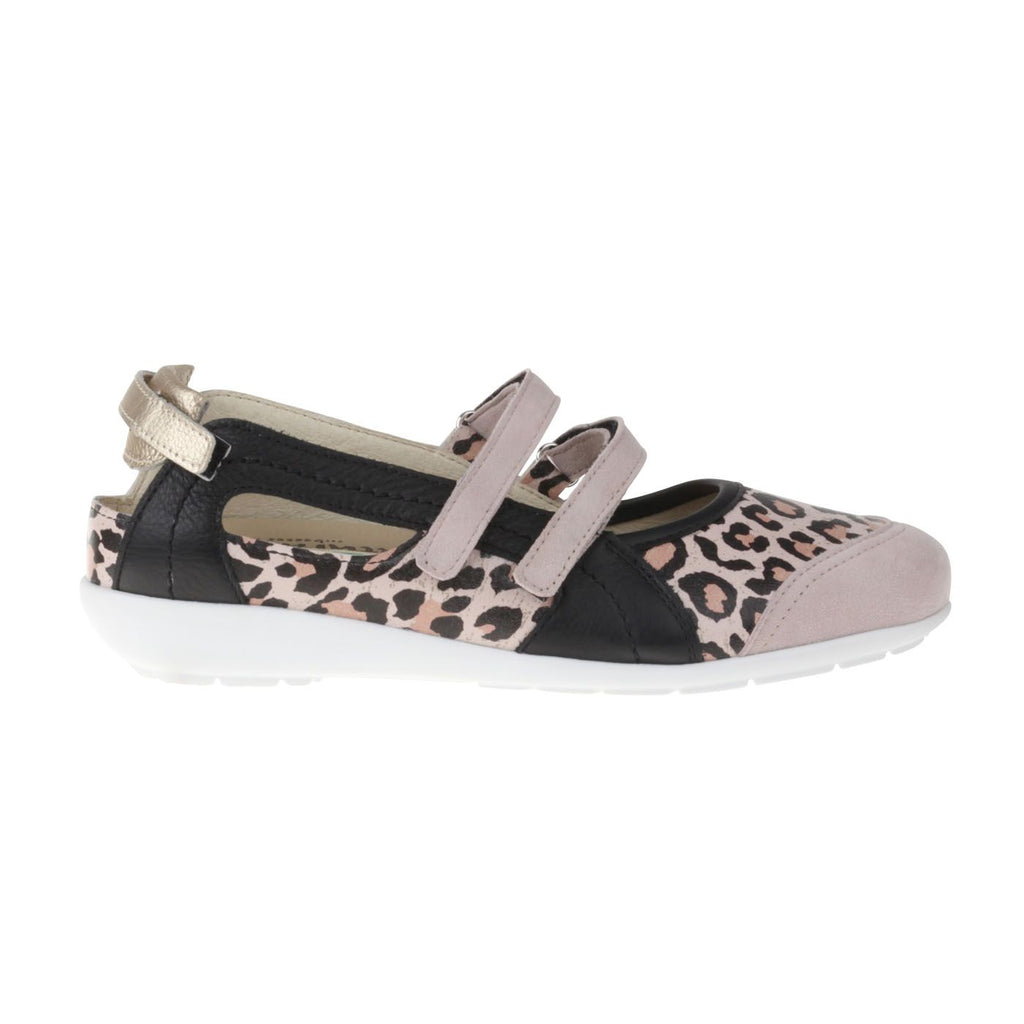 Mary Jane Jackie aus Leder in Animal-Optik