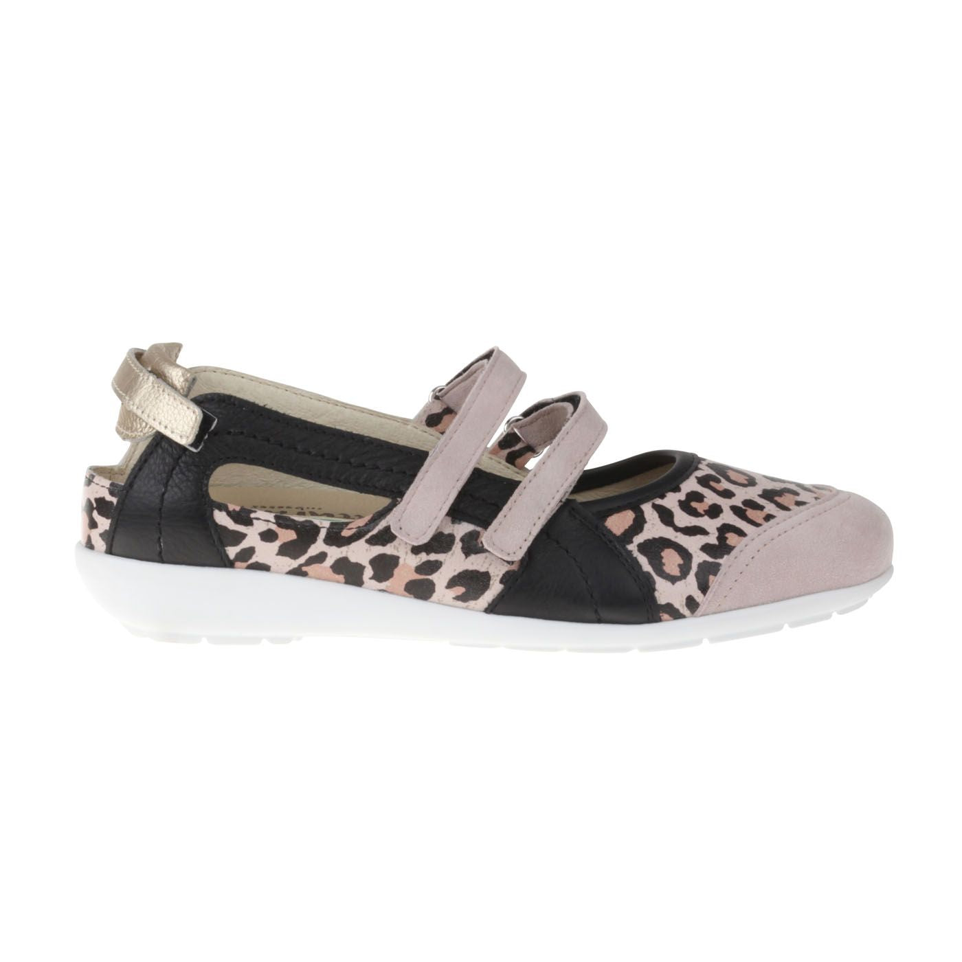 Mary Jane Jackie aus Leder in Animal-Optik