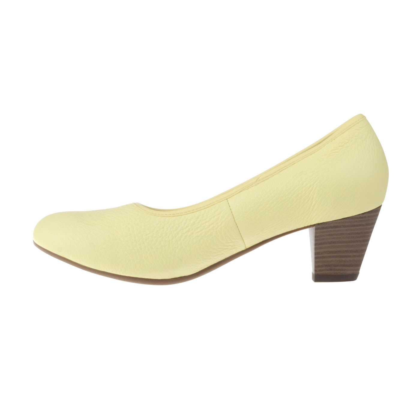 Pumps Cathrin aus Hirschleder in Gelb
