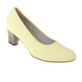 Pumps Cathrin aus Hirschleder in Gelb