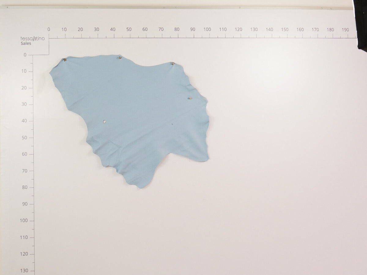 Hirschleder Blau 1,3 mm ganze Lederhaut Echtleder Bastelleder – Bild 6