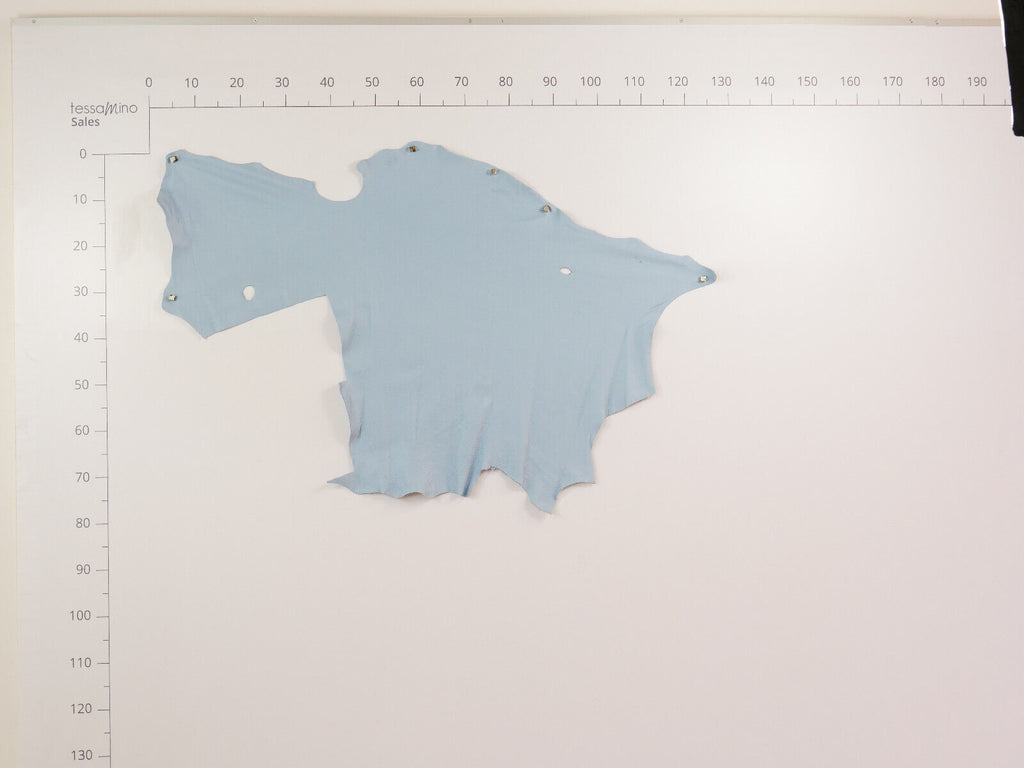 Hirschleder Blau 1,3 mm ganze Lederhaut Echtleder Bastelleder – Bild 5