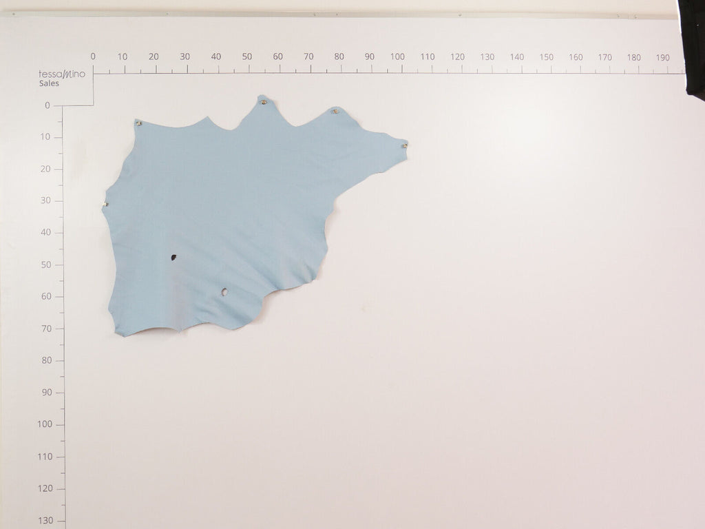 Hirschleder Blau 1,3 mm ganze Lederhaut Echtleder Bastelleder – Bild 4