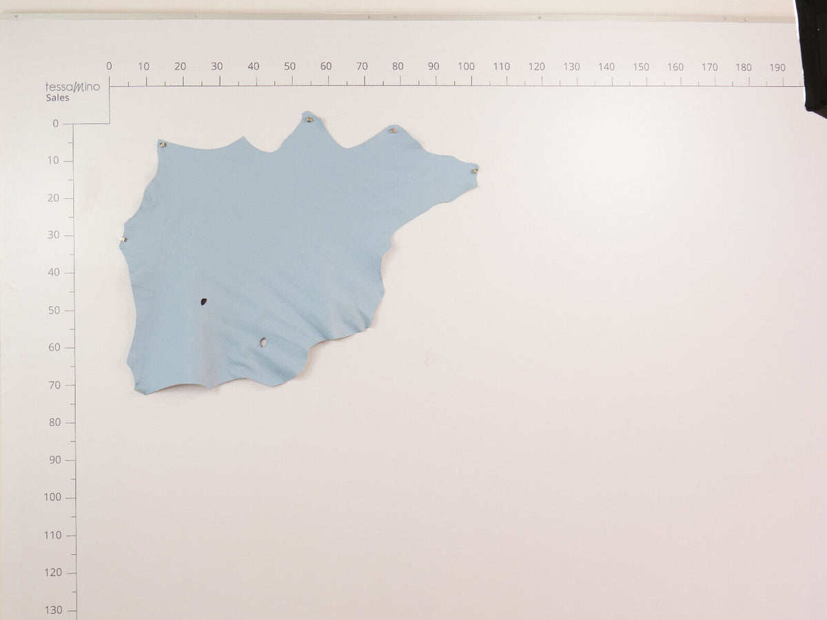 Hirschleder Blau 1,3 mm ganze Lederhaut Echtleder Bastelleder – Bild 4