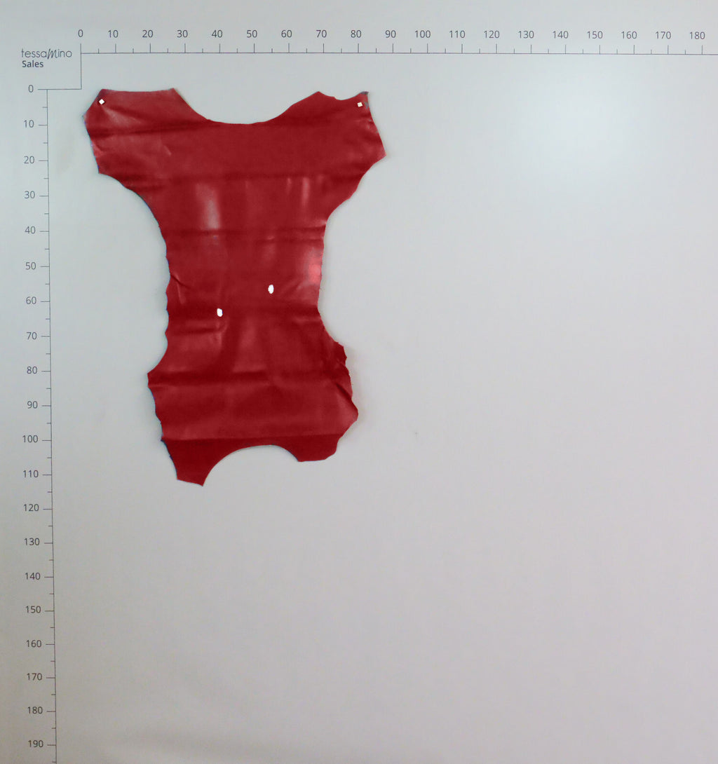 Hirschleder Rot rubin 1,3 mm Lederhaut Echtleder Bastelleder – Bild 4