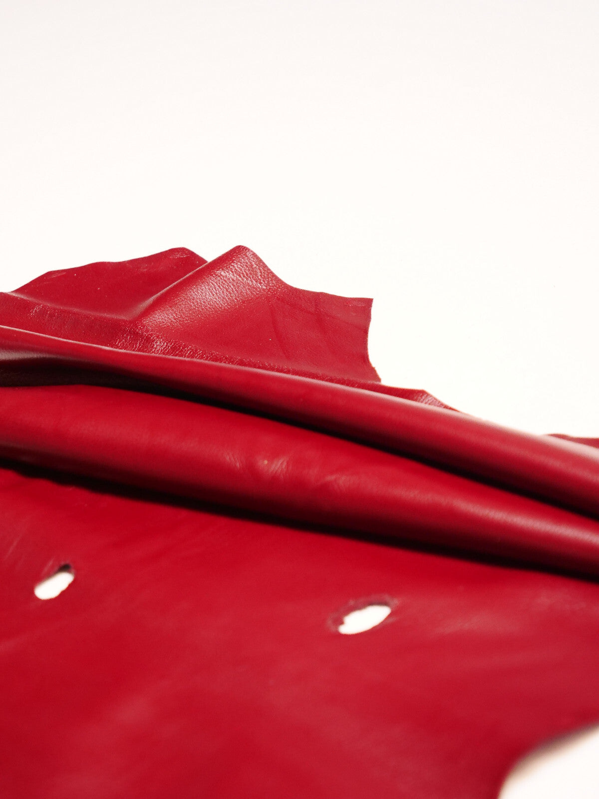 Hirschleder Rot rubin 1,3 mm Lederhaut Echtleder Bastelleder – Bild 3