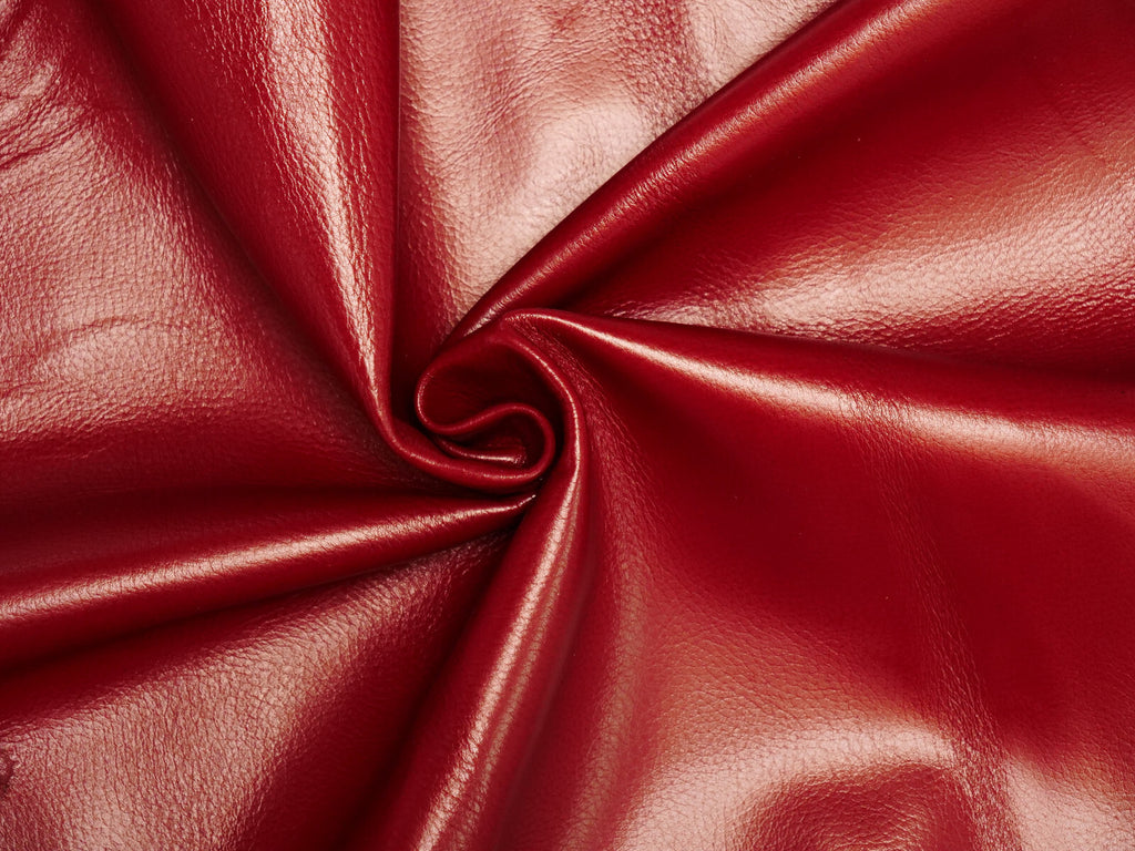 Hirschleder Rot rubin 1,3 mm Lederhaut Echtleder Bastelleder – Bild 1