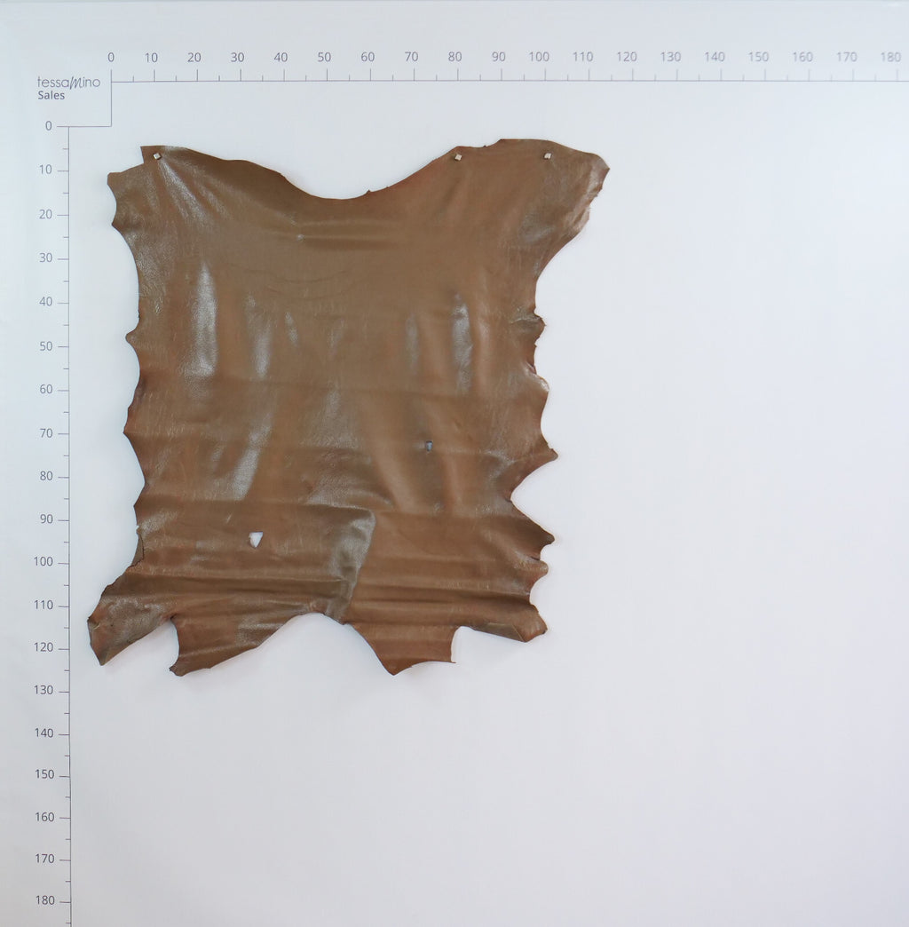 Hirschleder Taupe Glace 1,3 mm ganze Lederhaut Echtleder Bastelleder – Bild 6