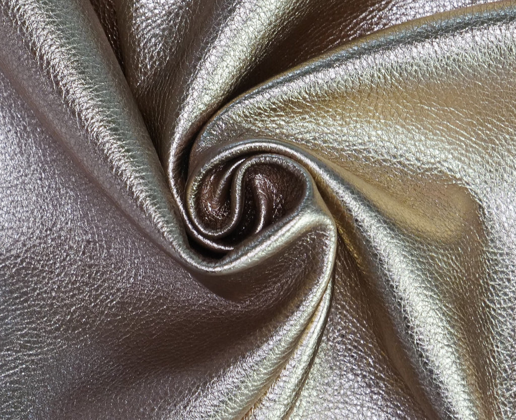 Hirschleder metall rosa beige ganze Lederhaut Echtleder Bastelleder – Bild 1