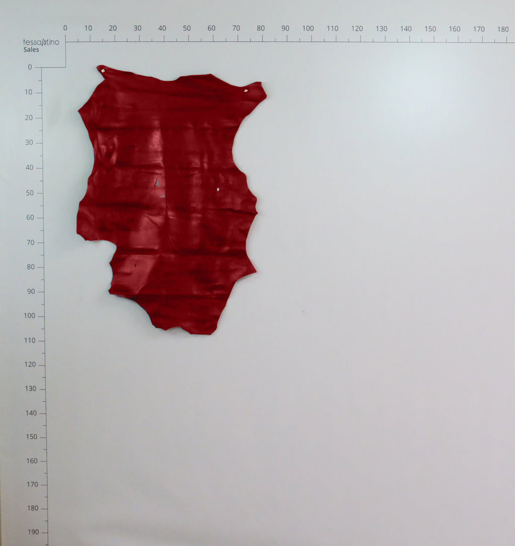 Hirschleder Rot rubin 1,3 mm Lederhaut Echtleder Bastelleder – Bild 5