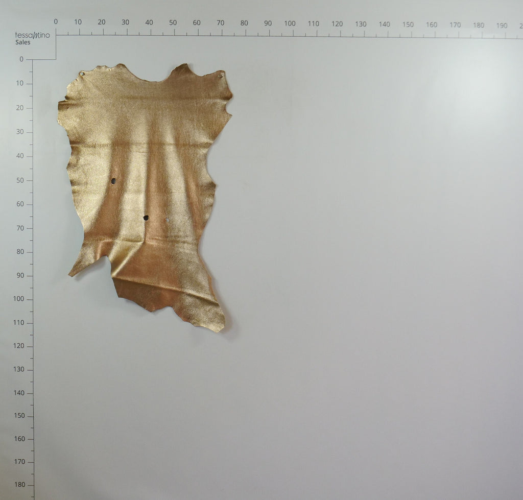 Hirschleder metall rosa beige ganze Lederhaut Echtleder Bastelleder – Bild 12