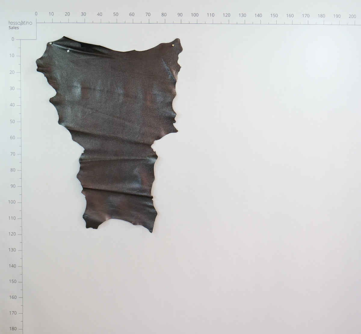 Hirschleder anthrazit grau metallic Echtleder Bastelleder – Bild 6