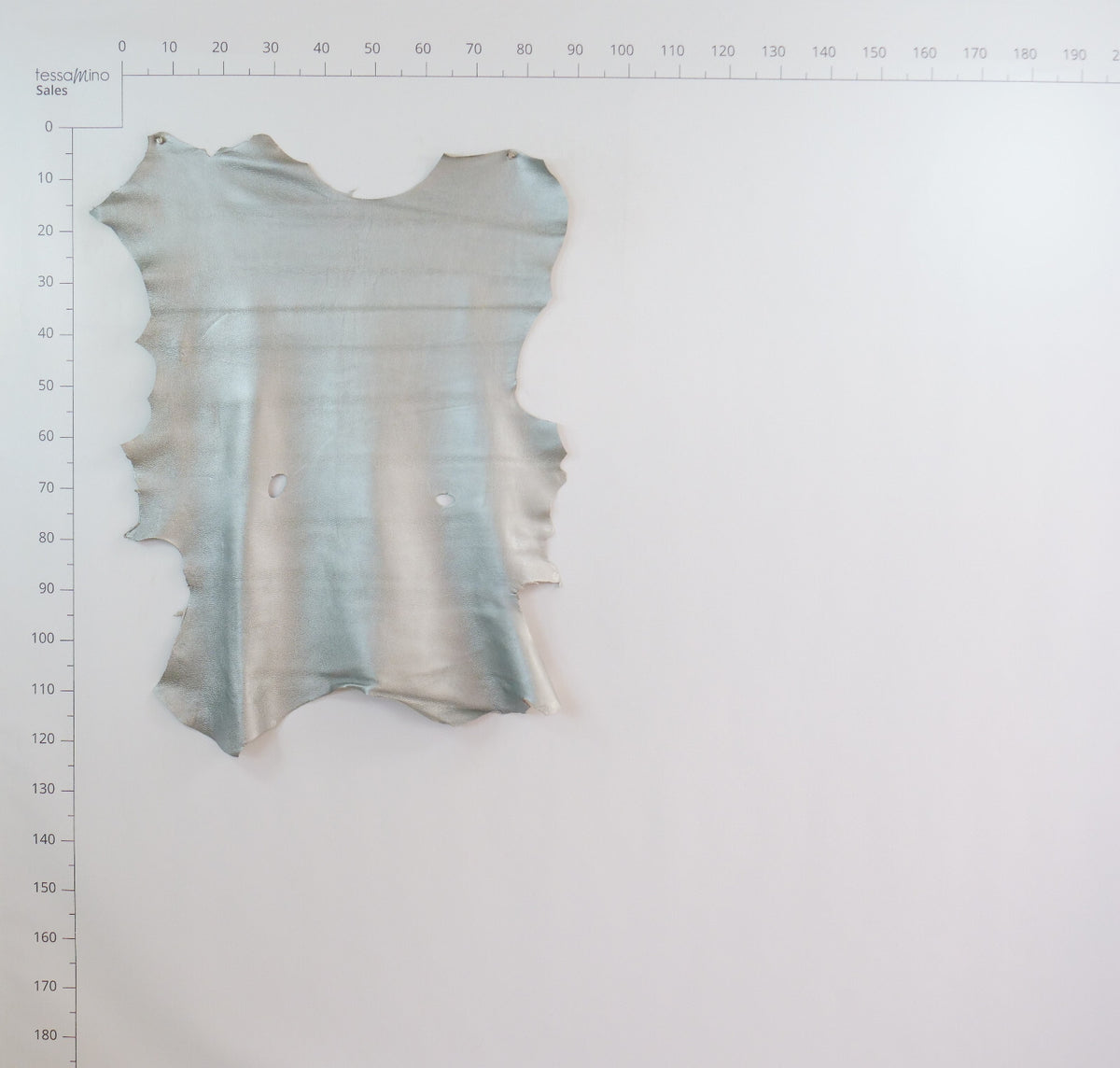 Hirschleder metall silber ganze Lederhaut Echtleder Bastelleder – Bild 6