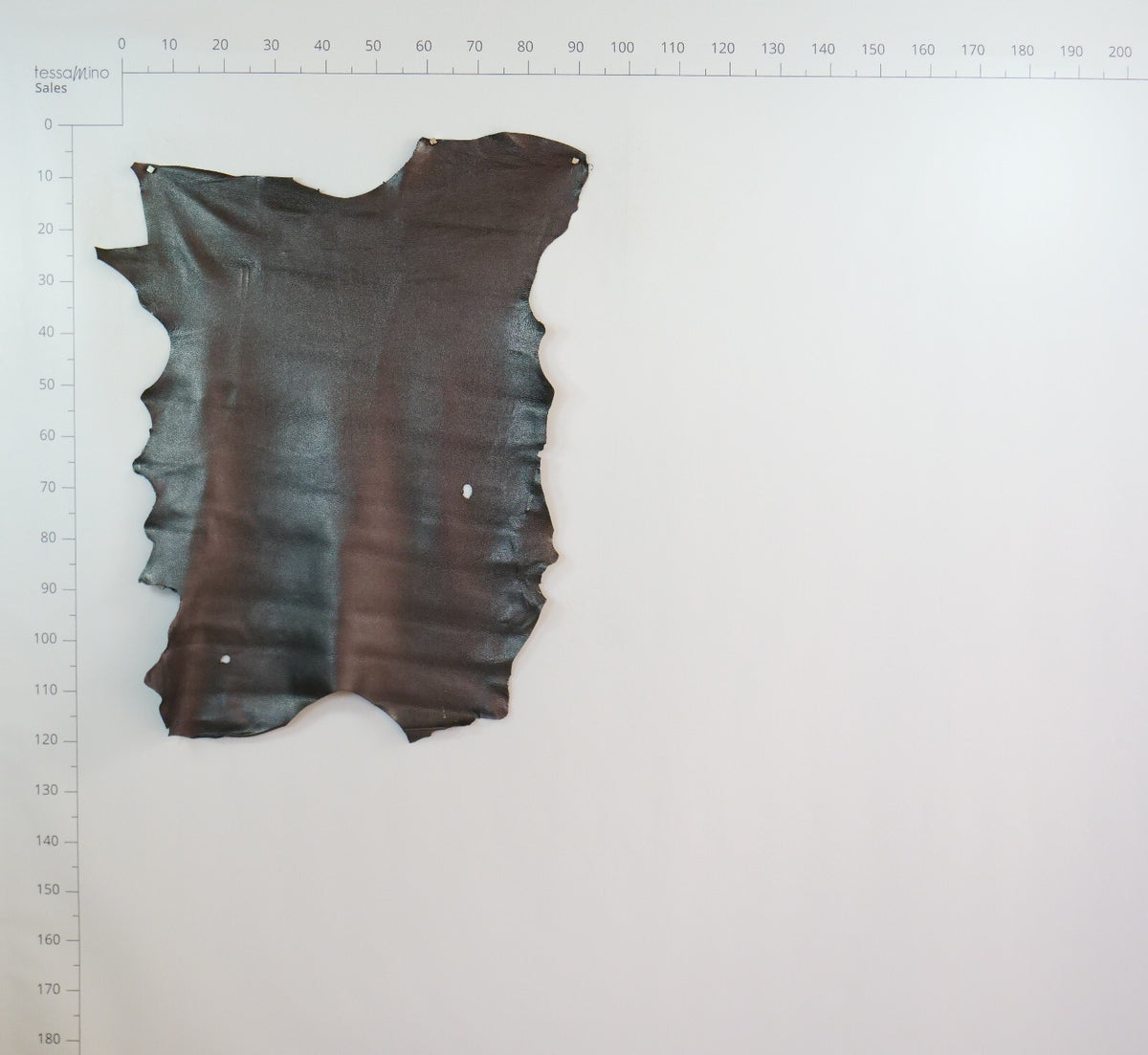 Hirschleder anthrazit grau metallic Echtleder Bastelleder – Bild 4
