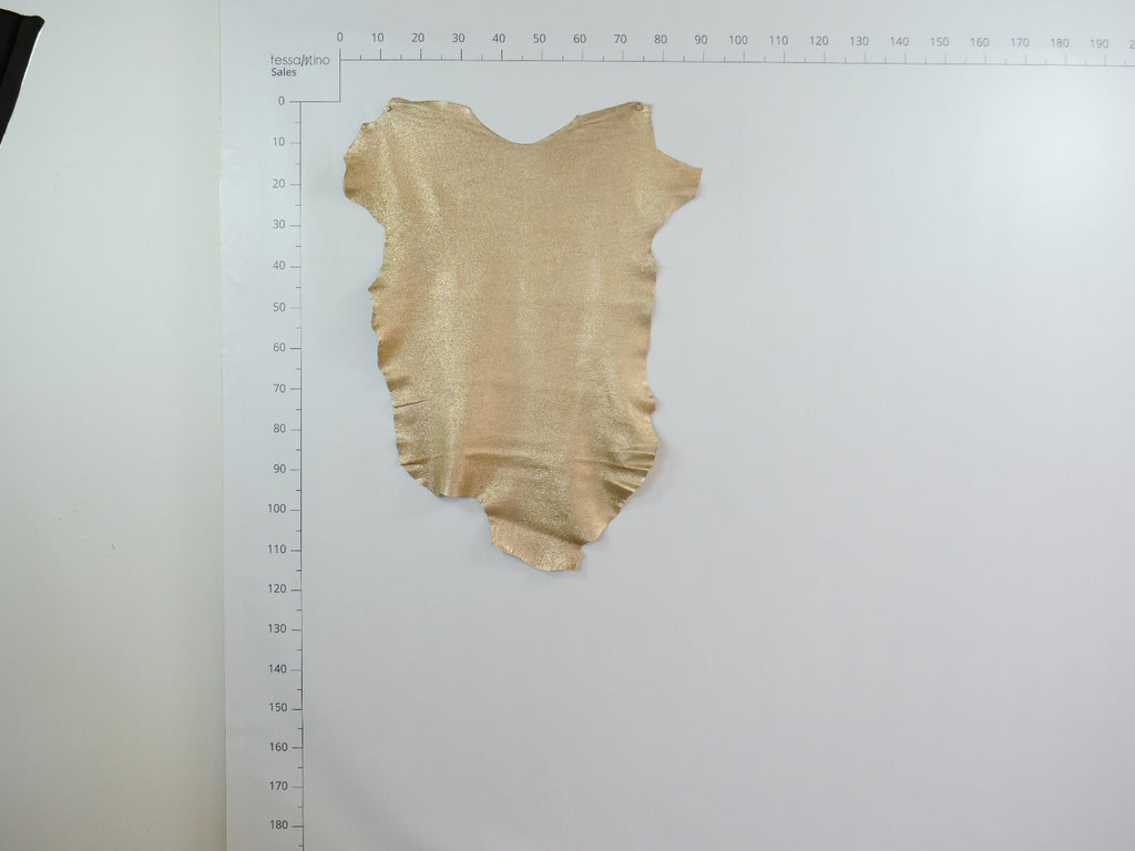 Hirschleder metall rosa beige ganze Lederhaut Echtleder Bastelleder – Bild 8