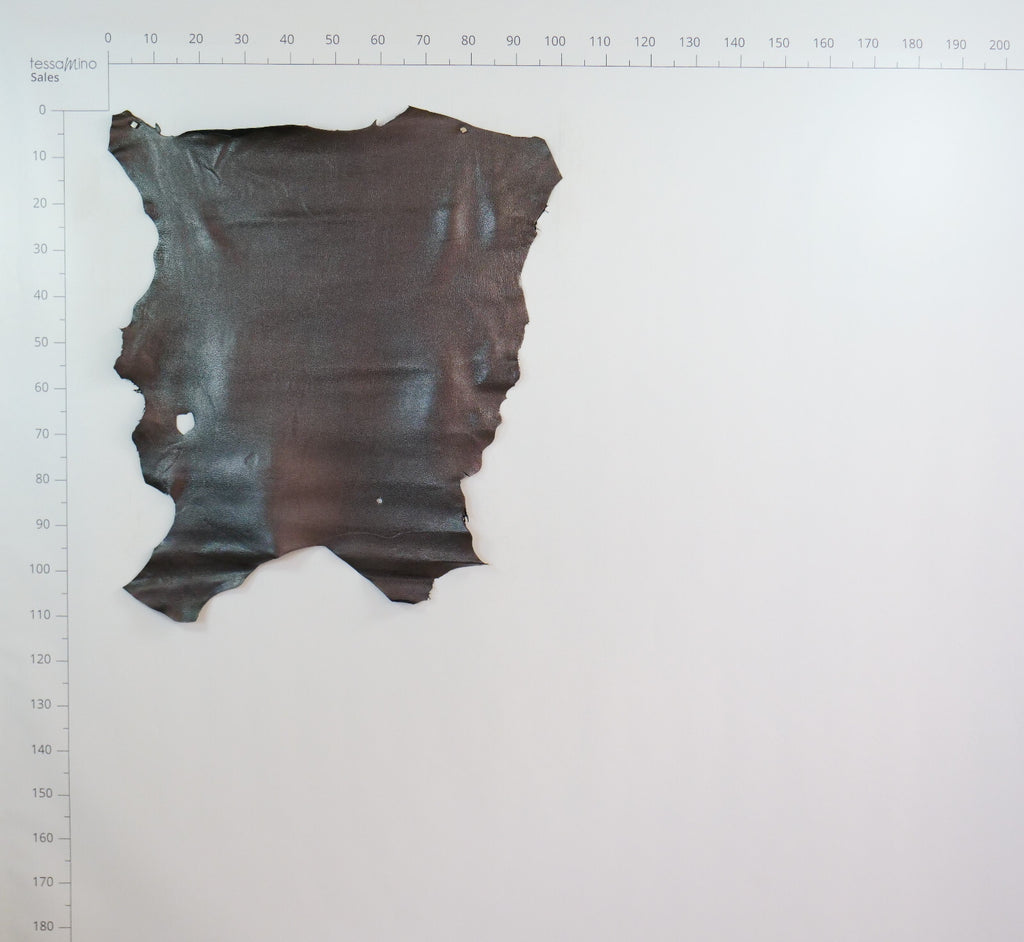 Hirschleder anthrazit grau metallic Echtleder Bastelleder – Bild 14